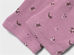 Name It mauve orchid blomstrede leggings